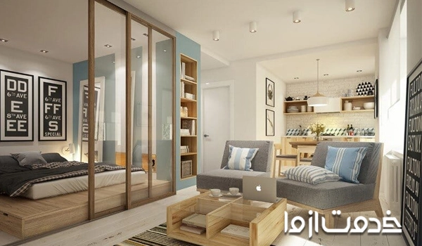 حذف یا جابجایی دیوارهای غیر باربر در بازسازی خانه کوچک